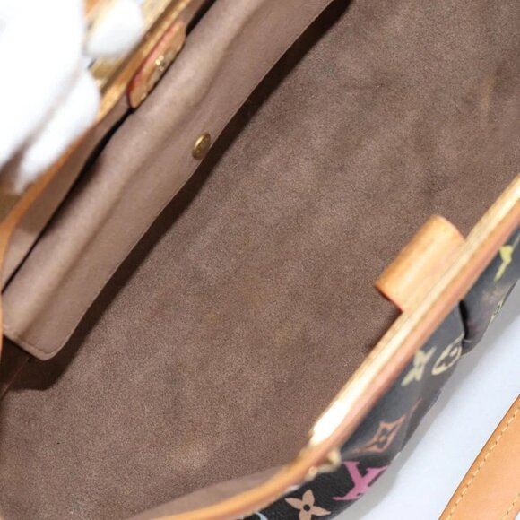 LOUIS VUITTON Monogram Multicolor Judy MM Bag 2Way Black M40256 Auth BA5540A - Picture 10 of 16